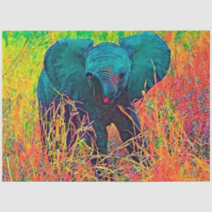 Papier Mousseline AnimalColor_Elephant_002_by_JAMColors