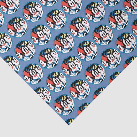 Papier Mousseline Animaniacs | Warner Siblings Circle Graphic (Détail)
