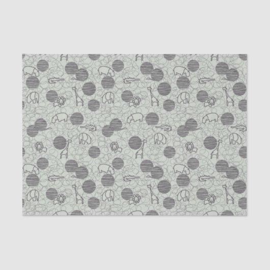 Papier Mousseline animaux 1 de safari (Recto)