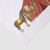 Papier Mousseline Animaux De Cirque Et Tente (Détail)