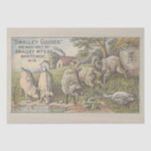 Papier Mousseline Animaux de ferme Pond et Ephemera Découpage (Recto)