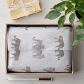 Papier Mousseline Animaux de la jungle du léopard blanc moderne (Cadeau)