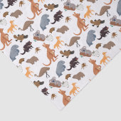 Papier Mousseline Animaux de l'Australie faune australienne (Détail)