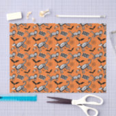 Papier Mousseline Animaux de squelette orange (Artisanat)