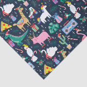 Papier Mousseline Animaux de vacances et icônes Motif (Détail)