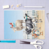 Papier Mousseline animaux d'élevage à la plage papier découpage (Artisanat)