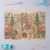 PAPIER MOUSSELINE ANIMAUX FORESTIERS, LEOPARD, JACKALS, RABBITS, FLE (Artisanat)