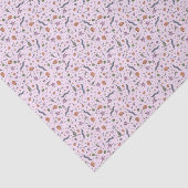 Papier Mousseline Animaux microscopiques en rose (Détail)