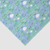 Papier Mousseline Animaux mignons jouant avec de l'eau 3 (Détail)