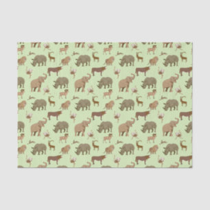 Papier Mousseline Animaux sauvages