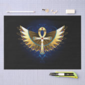 Papier Mousseline Ankh or avec ailes (Artisanat)