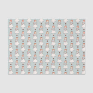 Papier Mousseline Anne des pignons verts