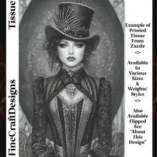 Papier Mousseline Anneau de maîtresse de cérémonie Dark Steampunk DN
