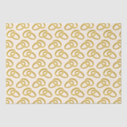 Papier Mousseline Anneaux de Mariage (Recto)