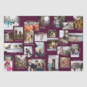 Papier Mousseline Année en instants 25 Collage de photos de famille (Recto)