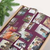 Papier Mousseline Année en instants 25 Collage de photos de famille