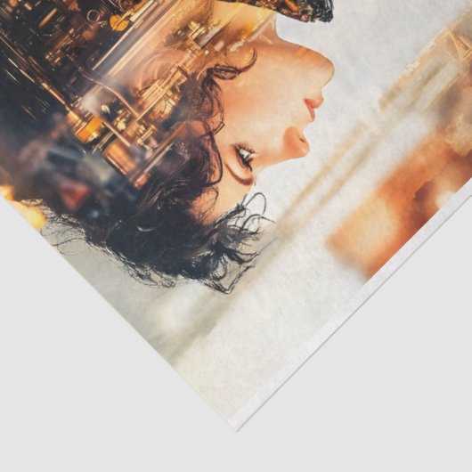 Papier Mousseline Annick Decoupage paper- Quadruple fun (Détail)