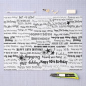 Papier Mousseline Anniversaire 50e ou n'importe quel âge Polices noi (Artisanat)