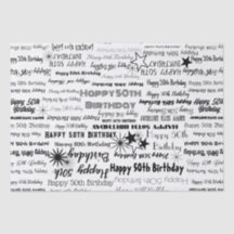 Anniversaire 50e ou n'importe quel âge Polices noi