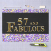 Papier Mousseline Anniversaire 57 ans (Artisanat)