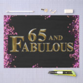 Papier Mousseline Anniversaire 65 ans (Artisanat)