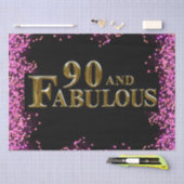 Papier Mousseline Anniversaire 90 ans (Artisanat)