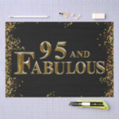 Papier Mousseline Anniversaire 95 ans (Artisanat)