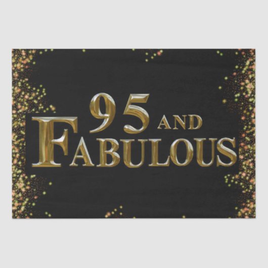 Papier Mousseline Anniversaire 95 ans (Recto)