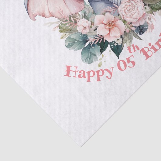 Papier Mousseline Anniversaire de Chubby (Détail)