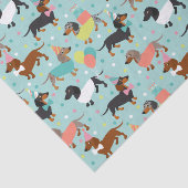 Papier Mousseline Anniversaire de Dachshund (Détail)