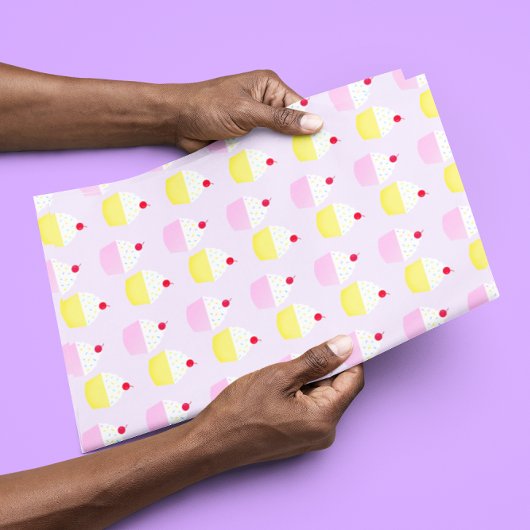 Papier Mousseline Anniversaire de fabrication de Cupcake