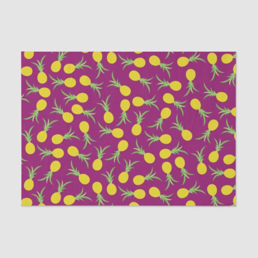 Papier Mousseline Anniversaire de l'ananas mignonne fête de l'enfant (Recto)