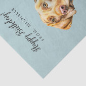 Papier Mousseline Anniversaire de l'art | de chien de Vizsla joyeux (Détail)