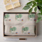 Papier Mousseline Anniversaire des dinosaures et des ballons (Cadeau)