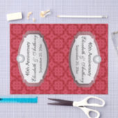 Papier Mousseline Anniversaire du 40e Mariage Ruby Red Z06 (Artisanat)