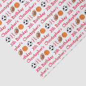 Papier Mousseline Anniversaire du sport (Détail)