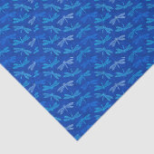 Papier Mousseline Anniversaire élégant de bleu de cobalt de (Détail)