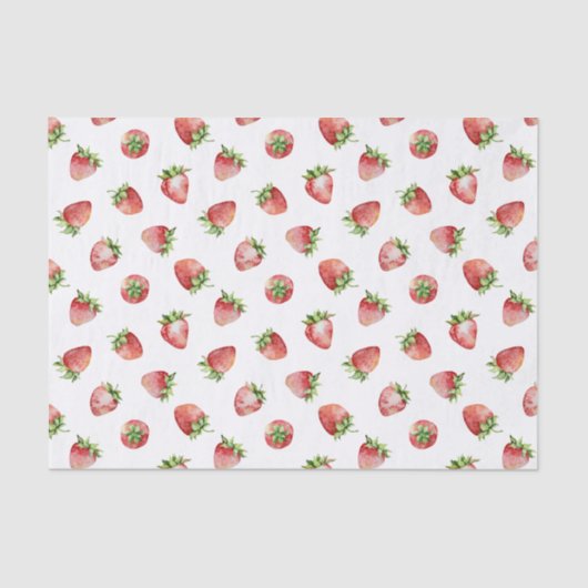 Papier Mousseline Anniversaire fraise (Recto)