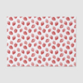 Papier Mousseline Anniversaire Fraises Rouges (Recto)