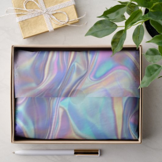 Papier Mousseline Anniversaire Mariage Anniversaire Iridescente Fabr (Cadeau)