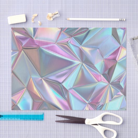 Papier Mousseline Anniversaire Mariage Anniversaire Iridescente Meta (Artisanat)