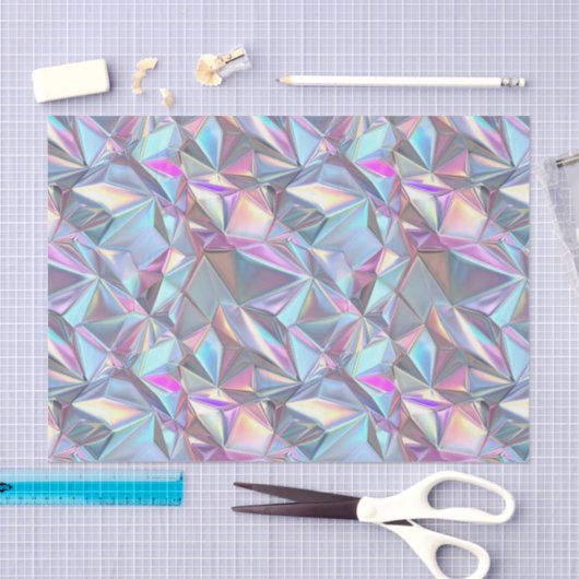 Papier Mousseline Anniversaire Mariage Anniversaire Iridescente Meta (Artisanat)