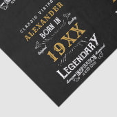 Papier Mousseline Anniversaire personnalisé Ajouter un nom Père lége (Détail)