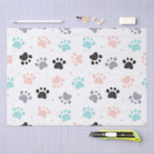 Papier Mousseline Anniversaire pour chiens, empreintes de pattes de  (Artisanat)