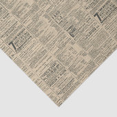 Papier Mousseline Annonce de journal antique (Détail)