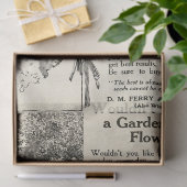 Papier Mousseline Annonce des semences de fleurs du traversier de l' (Cadeau)