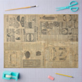 Papier Mousseline Annonces Boutiques vintages (Artisanat)