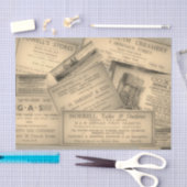 Papier Mousseline Annonces vintages (Artisanat)