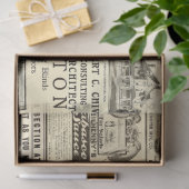 Papier Mousseline Annonces Vintages d'antiquité Ephemera (Cadeau)