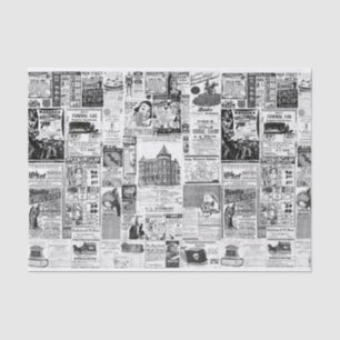 Papier Mousseline Annonces vintages du journal Halloween